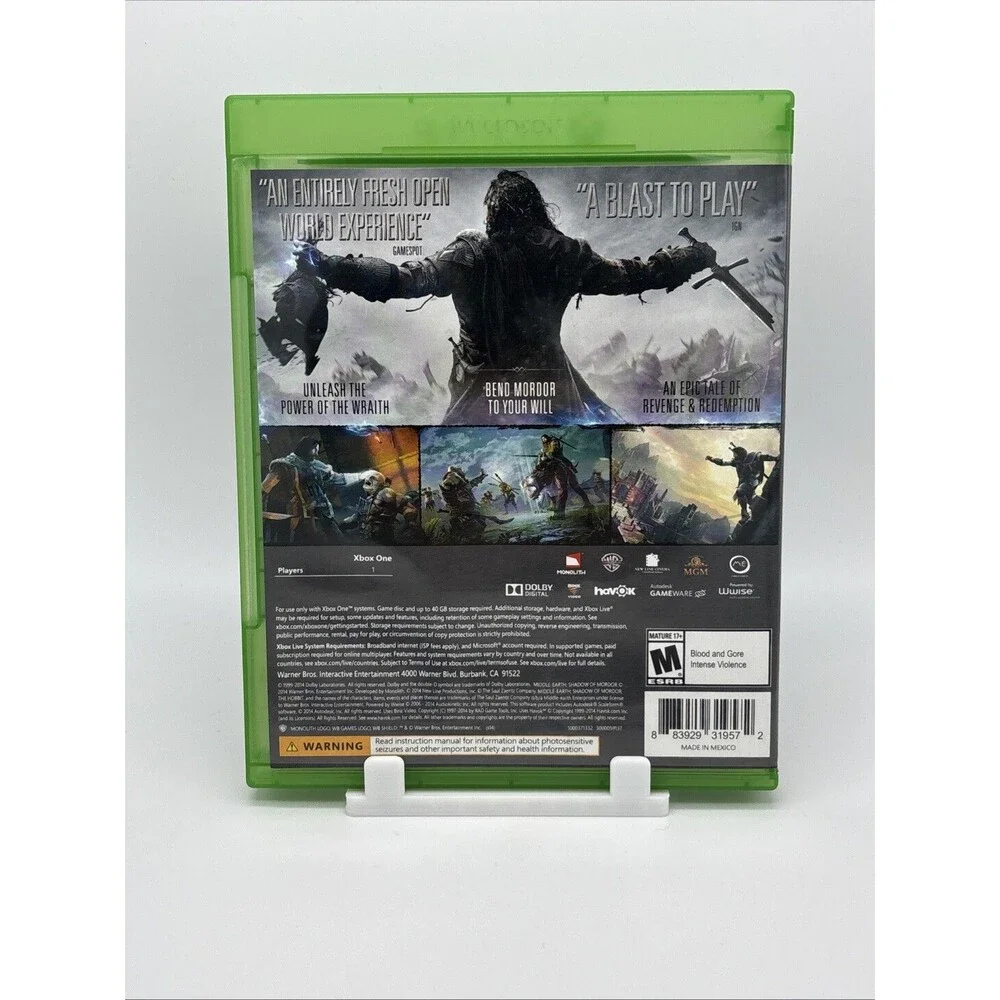 Lord of the Rings: Middle-Earth Shadow of Mordor – Xbox One